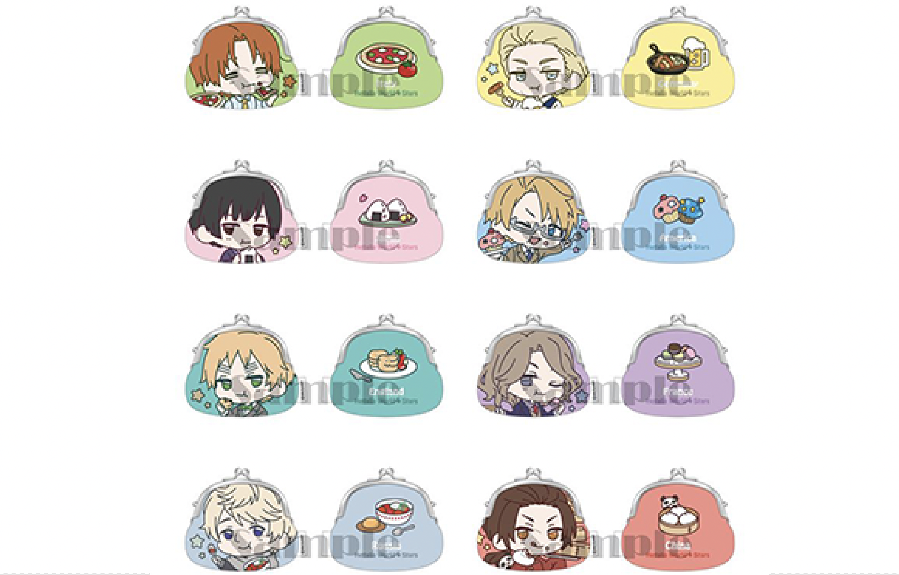 ヘタリアworld Stars もぐもぐがまぐちポーチ オリジナルtシャツプリント工房 推しtee製作ぶろぐ